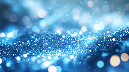Fototapeta premium Abstract bright glitter blue background out of focus.3 d render 