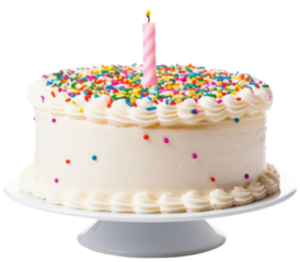 PNG Vanilla buttercream Birthday sprinkles cake birthday.