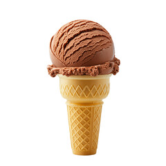 Cute Ice cream isolated  on a transparent background