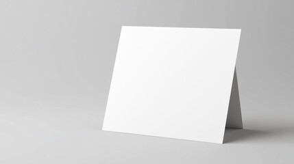 Mockup of an Empty Blank White Business Card, Minimalist and Clean Design for Branding Presentation