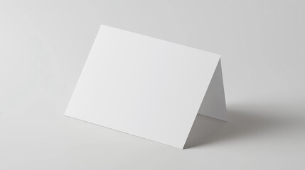 Mockup of an Empty Blank White Business Card, Minimalist and Clean Design for Branding Presentation