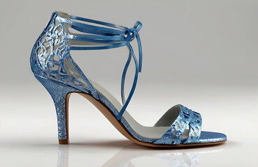 female shoes modern design and mockup.