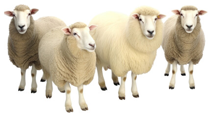 Fototapeta premium PNG Flock of Sheep sheep livestock animal.