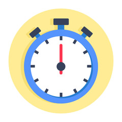 A modern design icon of stopwatch