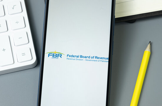 New York, USA - 30 August 2024: FBR Logo on Phone Screen, Company Icon on Display