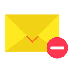 Creative design icon of remove mail