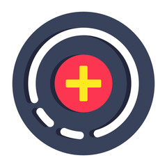 Obraz premium A unique design icon of plus sign