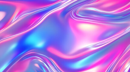 Naklejka premium n abstract design with a smooth, flowing texture that resembles liquid or silk. It features a vibrant mix of colors, primarily pink, purple, and blue, with some areas of white highlights