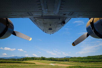 DC3 plane at Otok in Bela krajina, Slovenia