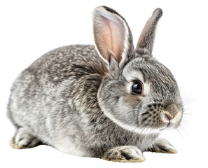 Obraz premium PNG Easter grey bunny animal mammal rodent.