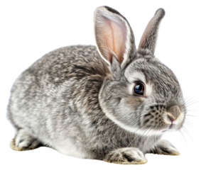 PNG Easter grey bunny animal mammal rodent.