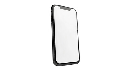A phone isolated on a transparent background, featuring a sleek and modern design. Ideal for tech-related projects, product showcases, or app designs. 