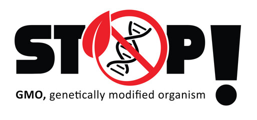 GMO free, genetically modified organism. contains ingredients that may have been derived from genetically modified ingredients. No added or artificial chemicals. Healthy organic food concept. 