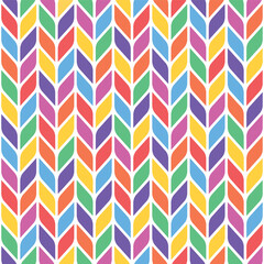 seamless pattern of colorful geometric shapes