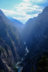 Naklejka premium view from the top of the mountain