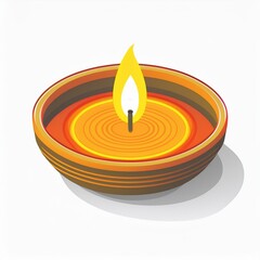 Happy Diwali diya lamp, Indian festival of lights