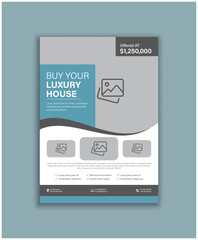 Creative Modern Business Real Estate Flyer Template Design