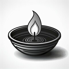 Happy Diwali diya lamp, Indian festival of lights