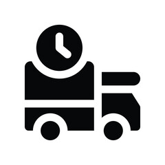 Obraz premium delivery icon. vector glyph icon for your website, mobile, presentation, and logo design.