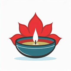 Happy Diwali diya lamp, Indian festival of lights