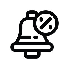 notification icon. vector line icon for your website, mobile, presentation, and logo design.