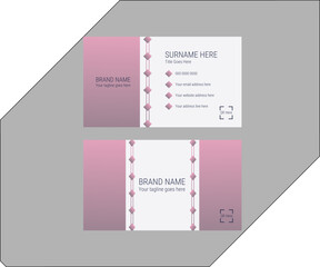  modern and  stylish Vector illustration Double-sided  corporate concept, white business card design.  
