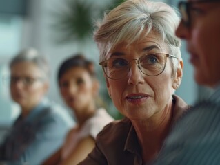 Professional Women in Conference Room
