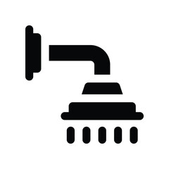 shower icon. vector glyph icon for your website, mobile, presentation, and logo design.