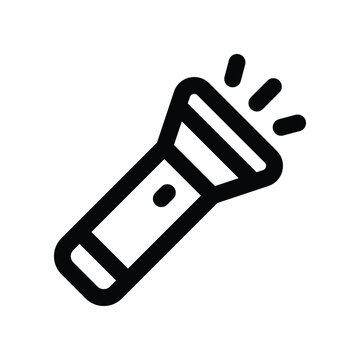 recommend clip art: flashlight icon. vector line icon for your website, mobile, presentation, and logo design.