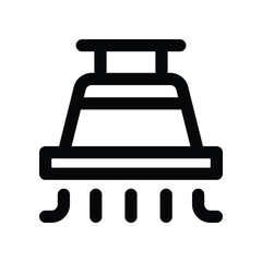 extraction fan icon. vector line icon for your website, mobile, presentation, and logo design.