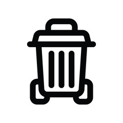 trash bin icon. vector line icon for your website, mobile, presentation, and logo design.