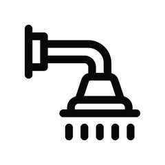 shower icon. vector line icon for your website, mobile, presentation, and logo design.