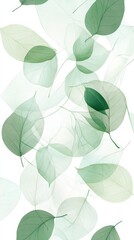 Green Leaves Abstract Design.