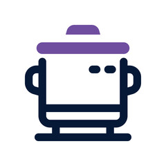 cooking pot icon. vector dual tone icon for your website, mobile, presentation, and logo design.
