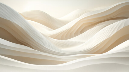 Abstract Beige and White Wavy Pattern Background