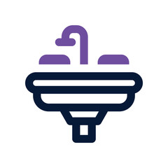 sink icon. vector dual tone icon for your website, mobile, presentation, and logo design.
