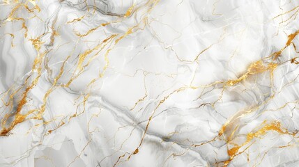White marble texture with golden veins © Virtual Art Studio