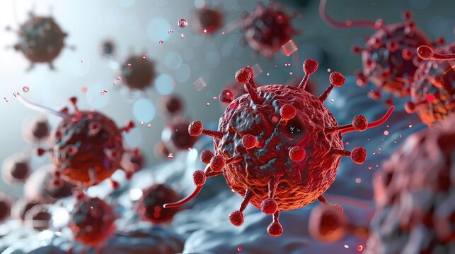 Nanoparticles in medicine targeting cancer cells, delivering treatment directly to tumors with minimal side effects