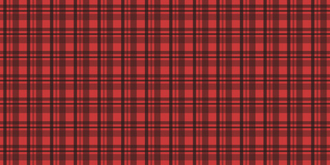 Classic scotland skirt textile template design. Checkered seamless pattern. Red and black check ornament. Vector national vector aesthetic. EPS 10