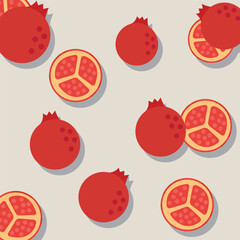 seamless pattern with fruits