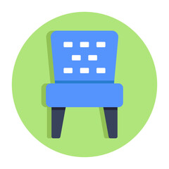 Premium download icon of wooden chair