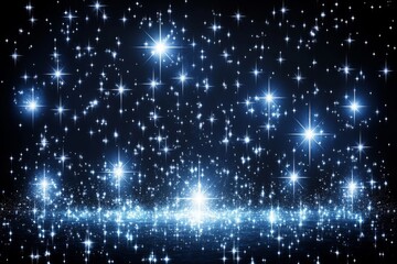 Obraz premium Celestial Night Sky with Glowing Stars