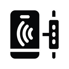 automatic call icon. vector glyph icon for your website, mobile, presentation, and logo design.