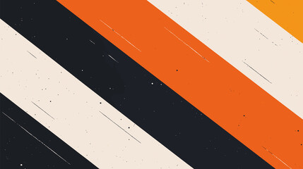 Diagonal Stripe Abstract with Orange Accents