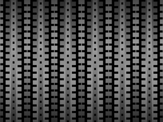 Black metal texture steel background. Perforated metal sheet.