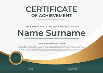 Elegant Professional Certificate with Beautiful Colors