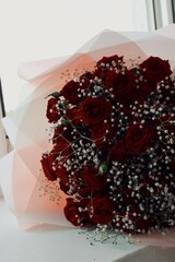 heart and rose petals