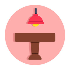 Obraz premium A modern design icon of ceiling lamp