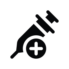 Obraz premium syringe icon. vector glyph icon for your website, mobile, presentation, and logo design.