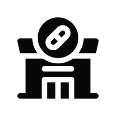 pharmacy icon. vector glyph icon for your website, mobile, presentation, and logo design.